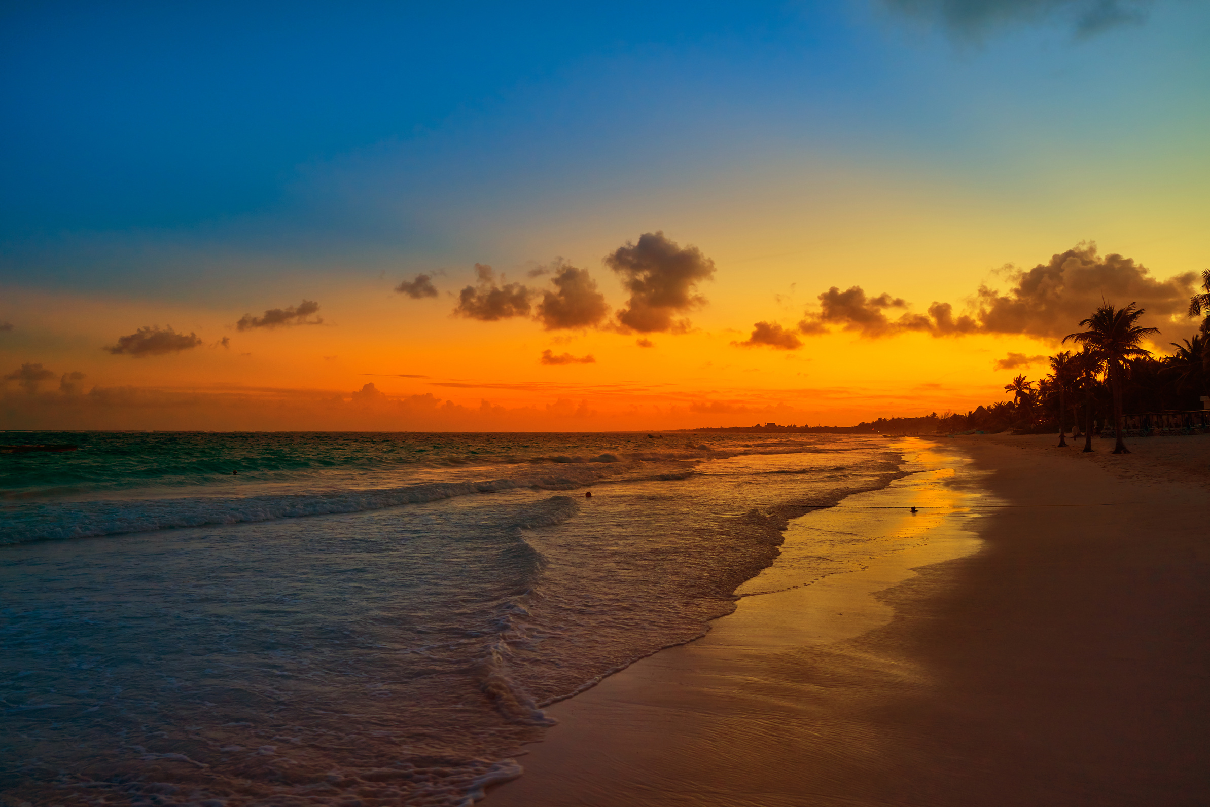 Tulum Beach Sunset  